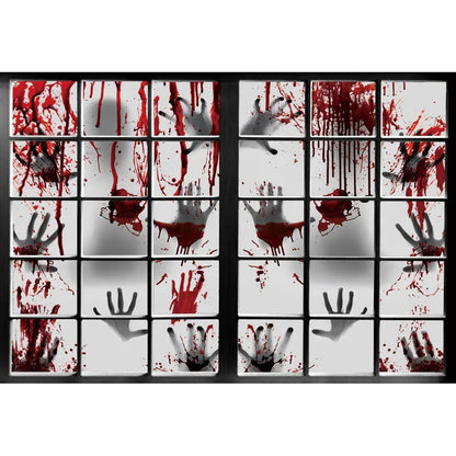 Horror Halloween Scary Blood Splatter Backdrop Red Blood Dripping Ghost Shadow Zombie Vampire Photography Background Studio