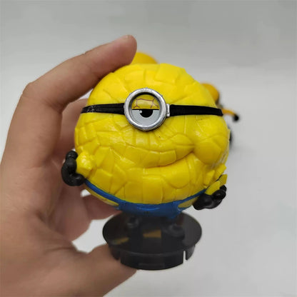 Despicable Me 4 Movie Minions Topper Figure Loose Figurine Toy Exclusive Collectible Desktop Decoration Gifts ﻿
