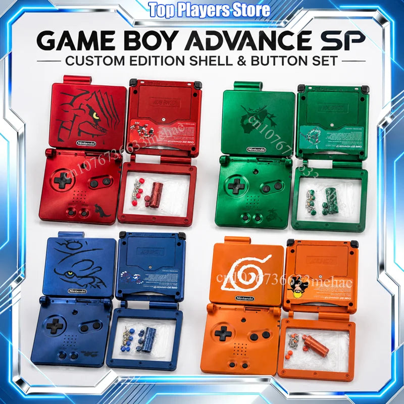 For GBA Game Boy Advance Sp Replacement Shell Custom Printed Housing For Retro Game Console Repair Super Mario Limited Edition