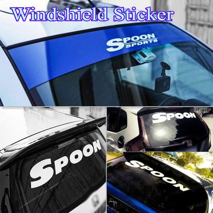 JDM Front Windshield Sticker Car Vinyl Sticker Universal Waterproof Race Car Body Truck Bumper Rear Window Decal