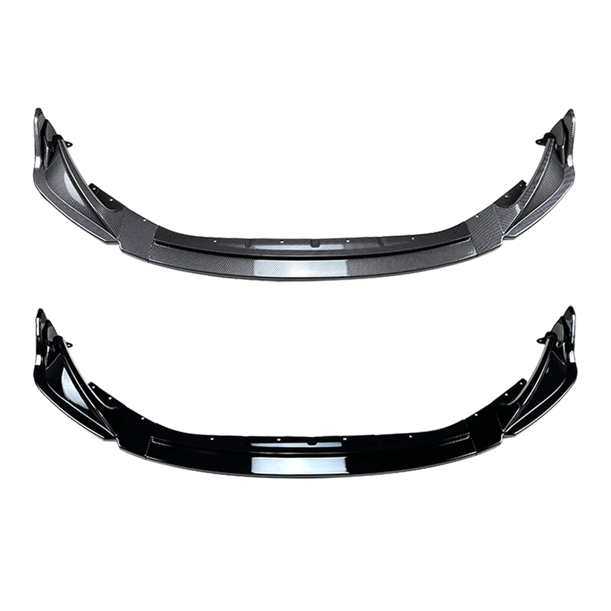 For BMW M3 G80 M4 G82 Front Bumper Spoiler Lip 2021 2022 2023 Carbon Fiber Look/Gloss Black Car Lower Splitter Lip Protector Kit