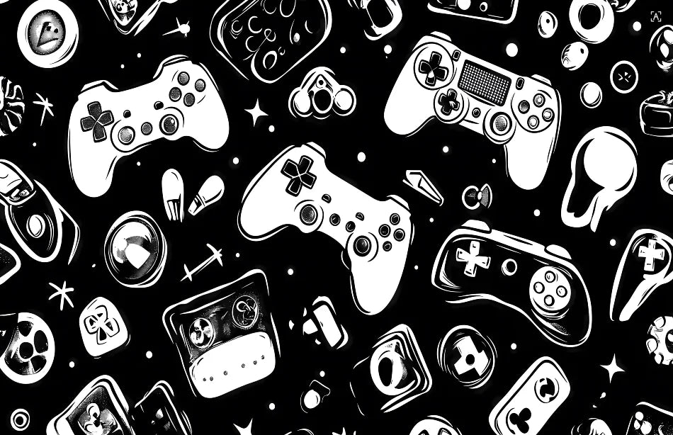 Milofi Custom 3D Wallpaper, Mural, Graffiti, Colorful Painting, Game Console Background Wall Decoration Painting