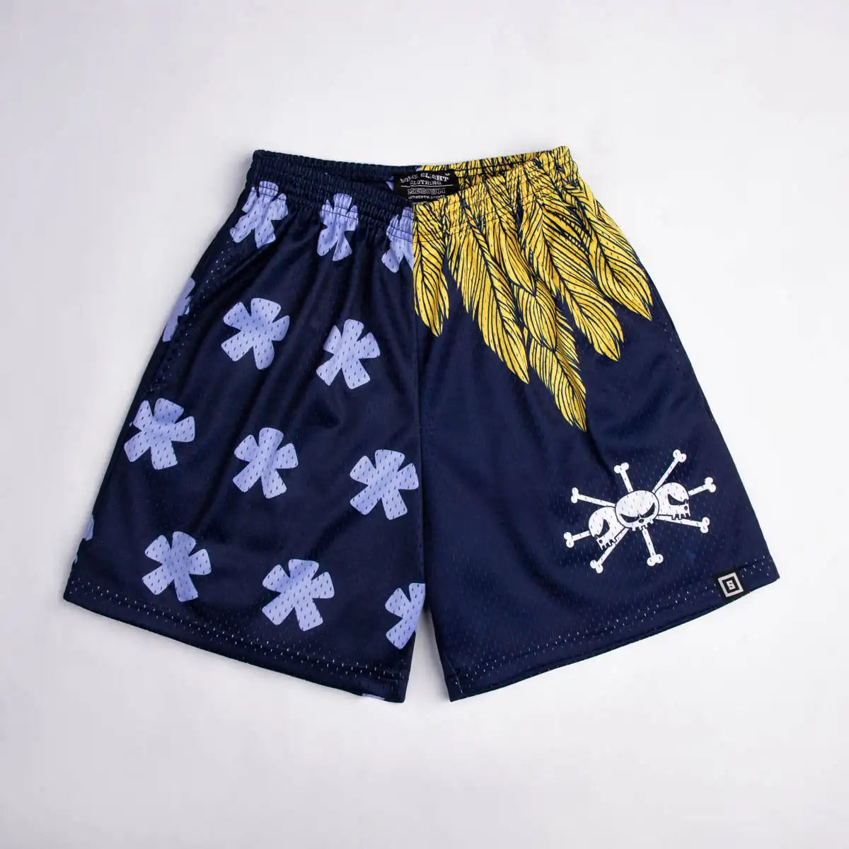 One Piece Straw Hat Pirates Wave Mesh Shorts Men Women Summer Quick Dry Breathable Sports Gym Casual Jogger Shorts