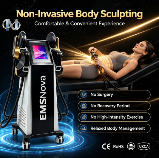 EMSnova NEO RF EMS Body Machine 15 Electromagnetic Slimming Fat And Muscle Stimulation for Pelvic & Body - Non-Invasive Treatmen