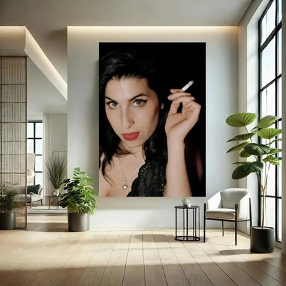Singer Amy Winehouse Poster Classic poster and wall art prints are suitable for living rooms, bedrooms,and home