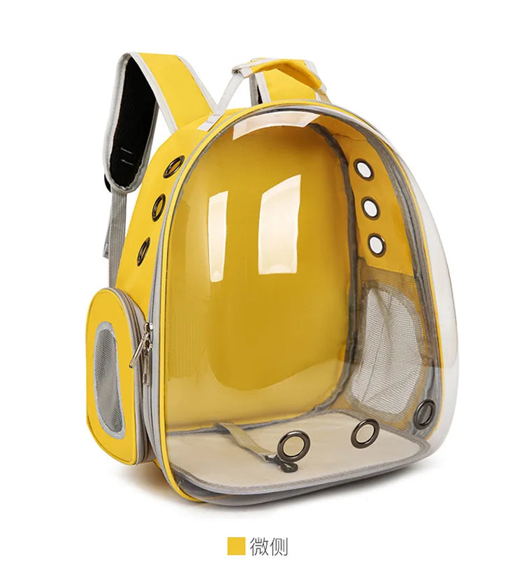 Cat Bag Pet Backpack Going Out Portable Transparent Space Capsule Pet Bag Panoramic Cat Supplies Breathable Backpack