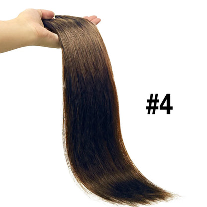 Clip In Hair Extensions #6 Chestnut Brown Double Weft Thick 120G 8Pcs Silky Straight Brazilian Clip In Human Hair Extensions