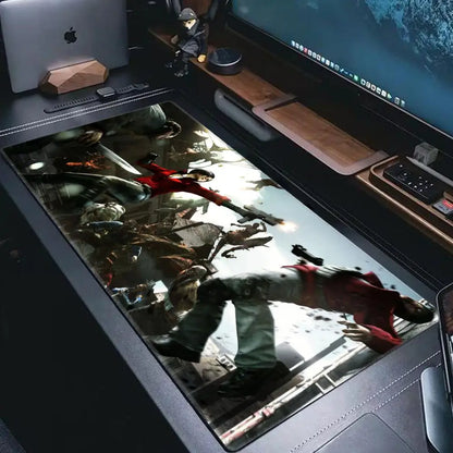 HYBXAXC XXL Resident Evil Mouse Pad Desk Cute HD Desk Pad Extended Gaming Keyboard Mats Large XXL Gamer Mousepad 90x40