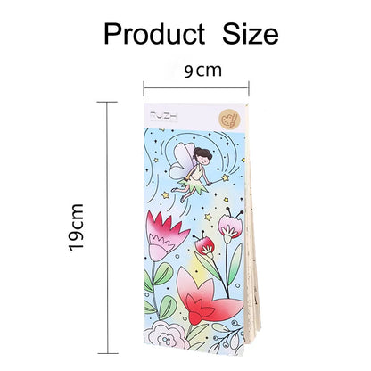 12 pages New Children's Watercolor Coloring Book,Student Coloring And Drawing Book, With Built-in Watercolor Paint Pens