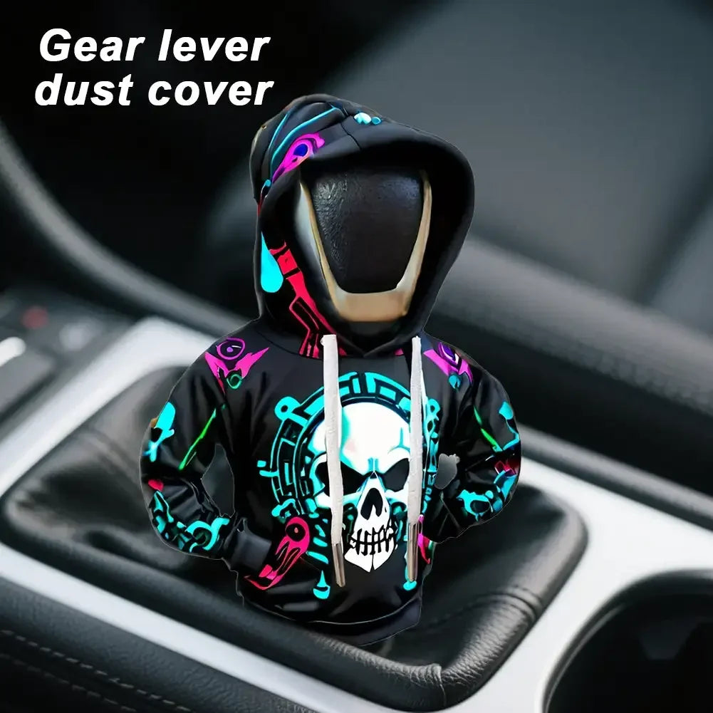 Universal Car Gear Shift Lever Cover Automotive Gear Shift Knob Sweatshirt Cover Vehicles Gear Knob Hoodies Interior Accessories