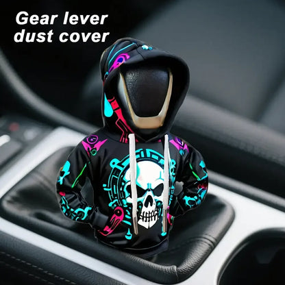 Universal Car Gear Shift Lever Cover Automotive Gear Shift Knob Sweatshirt Cover Vehicles Gear Knob Hoodies Interior Accessories