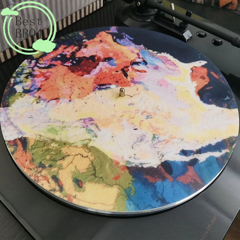 (BBQ4)1PC Slip Mat Felt Turntable Platter Mat For LP Vinyl Record Audio Replacement DIY Accessory Audiophile Thick Turntable Mat