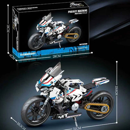 Technical Mini Building Blocks Model Mechanical Gifts Car Racing Speed Super Bricks Puzzle Adult Bricks Motorcycle Creative Kit