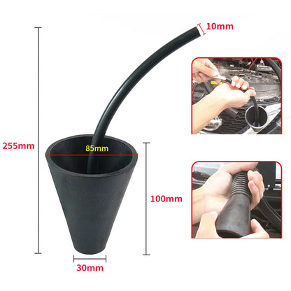 Automotive Smoke Cone Leak Detector Exhaust Air Intake Duct Adapter Leak Detection Car Smoke Machine Accessories