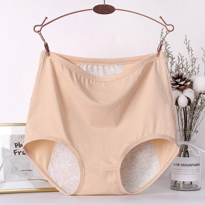 6pcs Girl Menstrual Panties Women's Physiological Briefs Ladies Period Leak Proof Panty High Waist Cotton Underwear