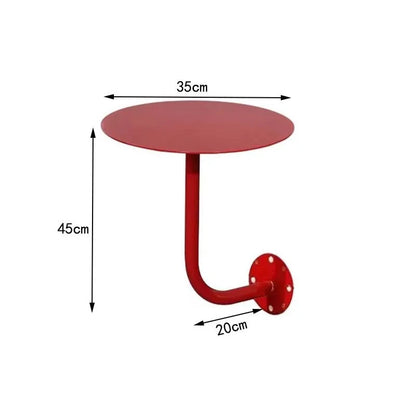 Modern Minimalist Stainless Steel Hang on Bar Table Compact Counter Space Saving Corner Desk for Cafe Shop Rustproof