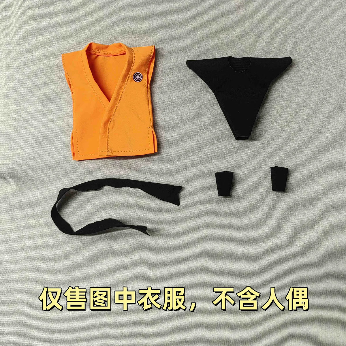 In Stock Shf 1/12 Scale Toys Goku Daoist Robe Orange Blue Uniforms Dragon Ball Series Figures Training Suit Goku Clothes Model