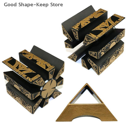 Hellraiser Puzzle Box with Moving Figures from the Film Series, Perfect Horror-Themed IQ & EQ Test Toy for Adults and Kids