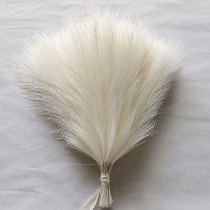 10/50Pcs Pampas Grass Reed Artificial Plants Home Living Room Outdoor Garden Festival Wreath Wedding Bridal Bouquets DIY Decor