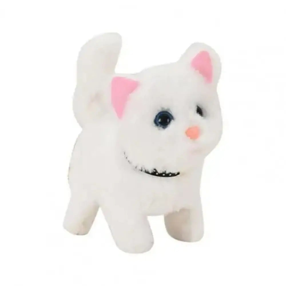 Cute Electronic Pet Voice Control Robot Cat Meow Cat Toy Walking Cat Plush Doll Simulation Cat