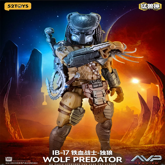 52Toys Beastbox Wolf Predator Transformable Mecha Action Figure IB-17 Avp Aliens Vs Predator Collectible Model For Adult