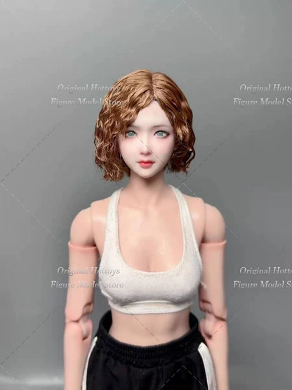 19 Style 1/6 Scale Female Soldier Scene Accessories Tang Li Head Cover Wigs Series For 12-inches Action Figure Doll Bald Head