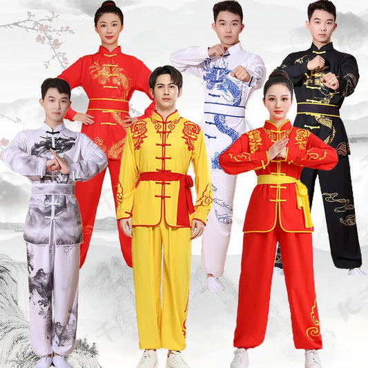 Perform Women Tai Chi Cosplay Sets Couple Wushu Outfit Woman Clothing Adult Kung Fu Uniform Martial Arts Costume Men Tang Suit