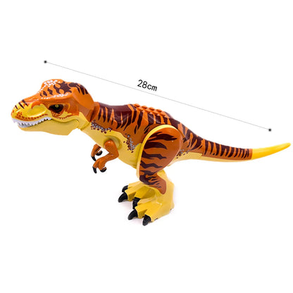 Jurassic Dinosaurs Spinosaurus Large Brick Toy Joints Open Mouth 7 Color Designs, Collectible Decor DIY Puzzle Assembly Gift
