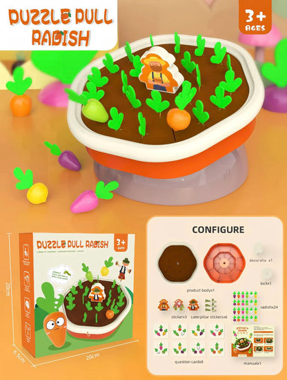 Baby Montessori Toys For Toddler Toys Educational Colorful Shape Toy Pull Carrot Set Counting Discouvery Toys For Kids Learning