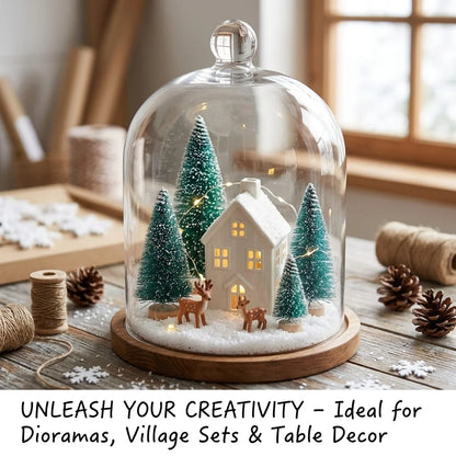 Mini Artificial Pine Christmas Tree 3.5-8.5 CM Tabletop Display Xmas Holiday Home Party Holiday Ornament Favor Table Decoration