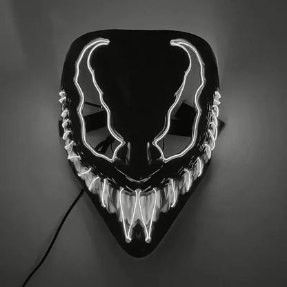 Horror Halloween GlowMasks Led Luminous Scream Venom Mask Carnival Masquerade Party Cosplay Scorpion Mask New