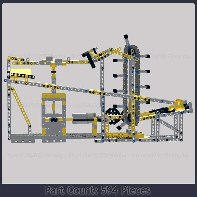 GBC Module Series Sports Ball Motor Machine Model MOC Building Blocks Assembly Collection Toys Technology Bricks Gifts By PHIL.L