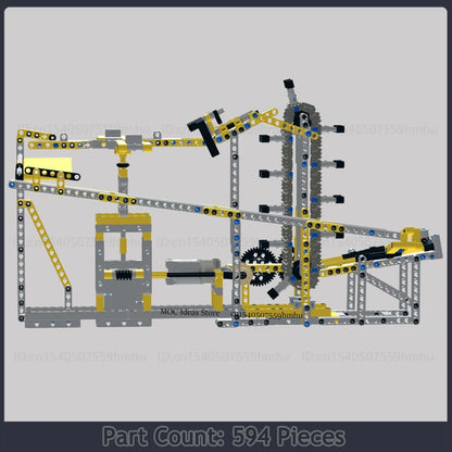 GBC Module Series Sports Ball Motor Machine Model MOC Building Blocks Assembly Collection Toys Technology Bricks Gifts By PHIL.L