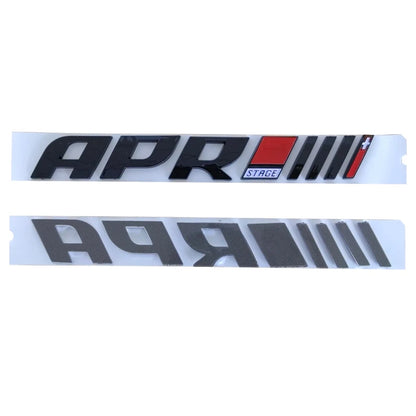 3d ABS  Chrome Black Logo APR Emblem Letters Car Trunk Badge Decal For A4 A5 S4 B8 A3 A7 APR Sticker Accessories