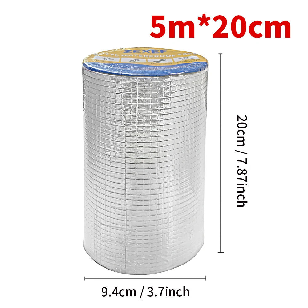 Self-adhesive Butyl Sealing Tapes Waterproof High Temperature Resistance Aluminum Thicken Butyl Tape for Home Car Accessories