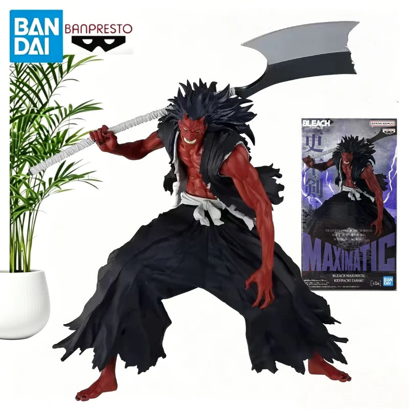Bandai Bleach MAXIMATIC Zaraki Kenpachi Figure Banpresto Original Anime Model 24cm Collectible Decoration Toy Gift AS