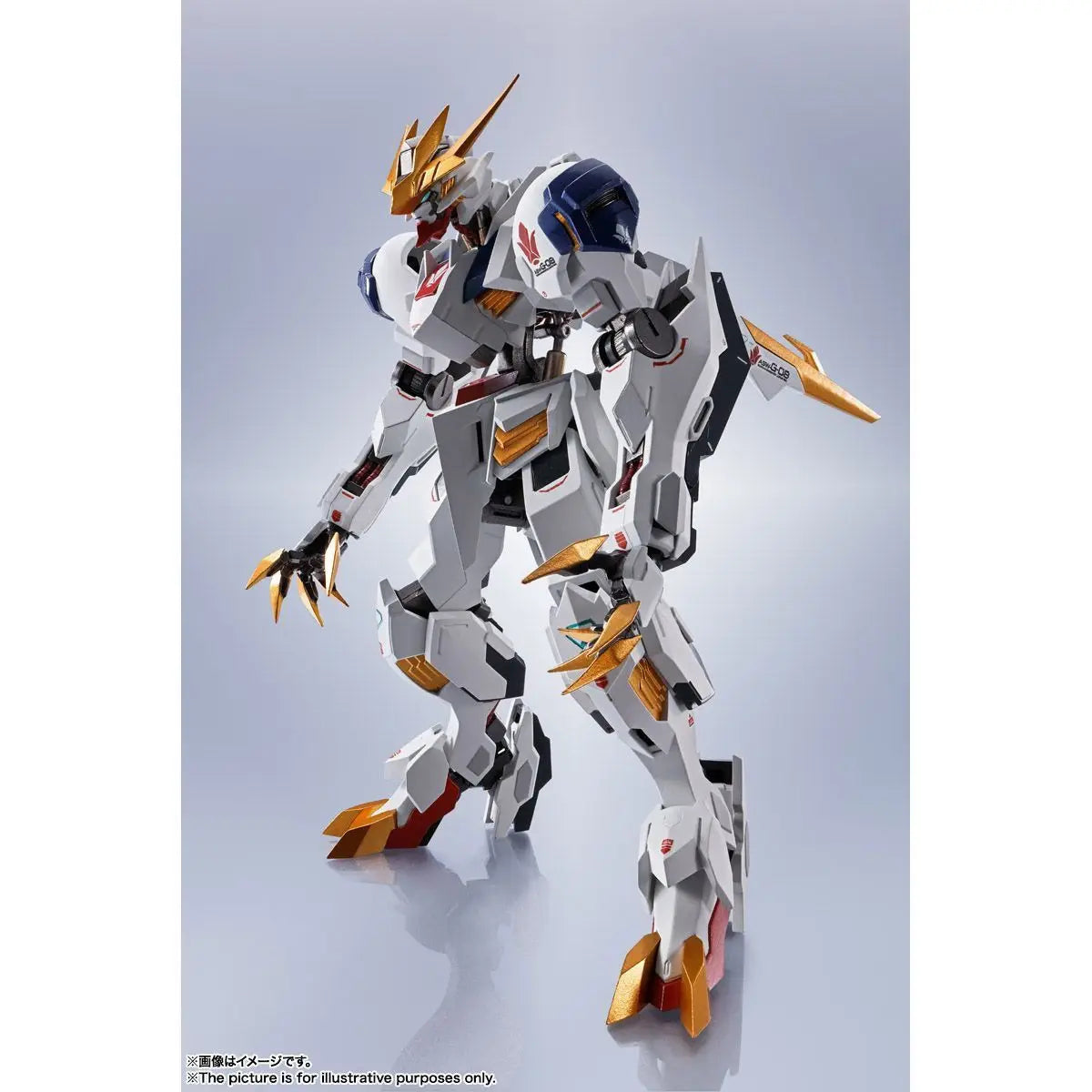 Bandai Genuine Metal Robot Spirits ASW-G-08 Barbatos Lupus Rex Anime Gundam Action Figure High Poseability Collection Model Toys