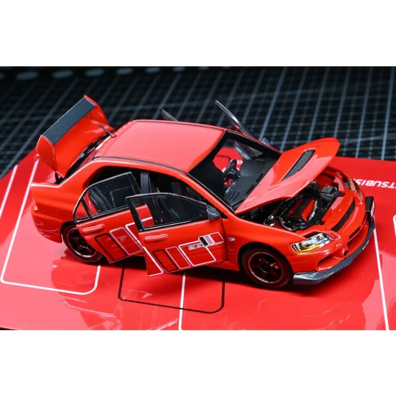 GATHERJOY 1:43 Mitsubishi Lancer Evolution IX Die Casting Alloy Car Model Collection Souvenir.