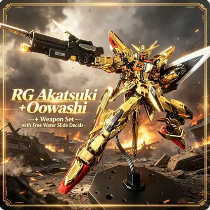 RG41 1/144 ORB-01 Akatsuki Oowashi Pack Gold Plated Assembly Model Kit Mobile Suit Gunpla Action Figure Anime Mecha Toy Boy Gift