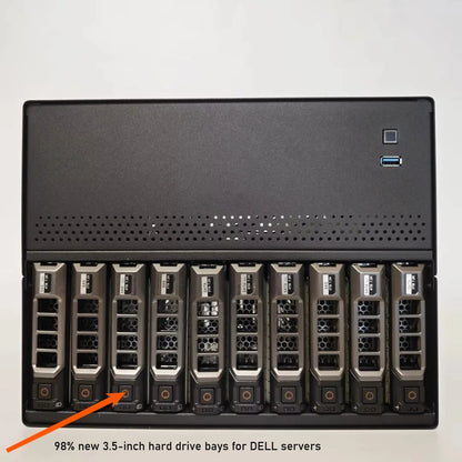 N10 10-bay NAS Chassis Case - Supporting MATX Motherboards with 10 Hotswap Hard Drivesn Bays