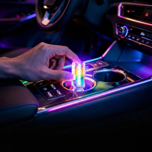 RGB LED Ambient Light 13 Modes Plug and Play USB Car Interior Accessories Decor Gift Idea Touch Switch Multicolor Accent Lamp