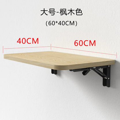 Wall Mounted Desk Folding Wooden Shelf Table for Small Apartment Space Saving Computer Desk Minimalist Wall Desk for Home Office