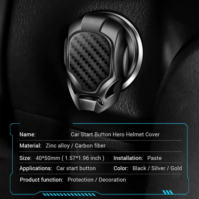 Car Ignition Start Switch Protective Cover Onekey Start Stop Button Cover Engine Car Interior Decoration Motorcycle StartRing