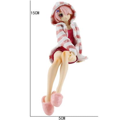 New Anime Figure Pajamas Leopard Bikini Sitting Posture Girl PVC Action Collection Model