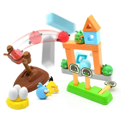 Angry Bird Action Figure Battle Red Black Chuck Bomb Matilda Terence Birds Fighting Blocks Slingshot Construction Kids Game Toy
