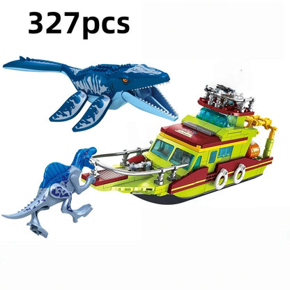 Jurassic Dinosaurs World Animal Park Blocks Building Brick Dinosaur Figures City Dino Robot Dinosaurios Toys For Children Gifts