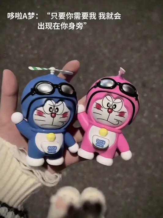New Cartoon Doraemon Face Changing Toy Pendant Keychain Accessories Unzipping Jewelry Students Keychain Pendant Gift Toys