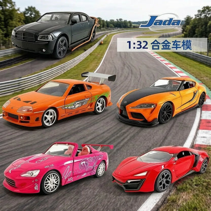 JADA Toys 1/32 Scale Diecast Model Car Jurassic Park and Fast & Furious Series Various Styles Movie Vehicle Collectible Toy Gift