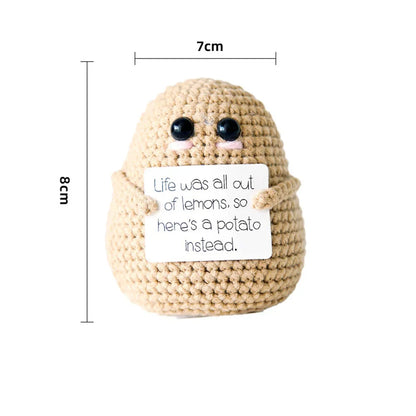 Pure Hand-woven Positive Energy Lovely Potato Doll New Product Handmade Potato Home Room Decoration Christmas Gift