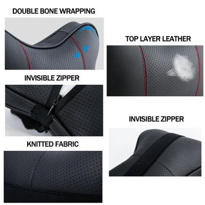 PU Leather Car Headrest Pillow Seatbelt Shoulder Pad For Toyota GR Sport GAZOO RACING Yaris Hil Corolla Car Accessories